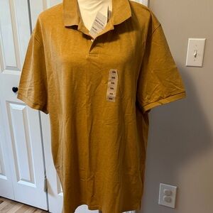 Old Navy Men's Yellow Polo Shirt